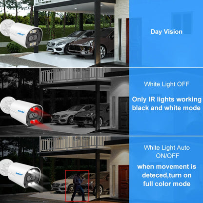 Smar 5MP Camera IP/POE 5MP With Audio Security Camera Indoor Outdoor Waterpfoof Night Vision Video Surveillance Metal Case