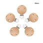 Mabochewing 20pcs 30mm 35mm Natural Beech Wood Clips for Baby Mobile Chewing Pacifier Chain