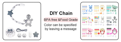 LOFCA 50pcs 12mm Silicone Lentil Beads Baby Teething Beads BPA-Free Food Grade Making Baby Oral Care Pacifier Chain  Accessorise