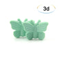 Bowknot 10pcs/lot Silicone Beads DIY Food Grade Silicone Teething Pacifier Cute Shaped Silicone teether Holder Accessories