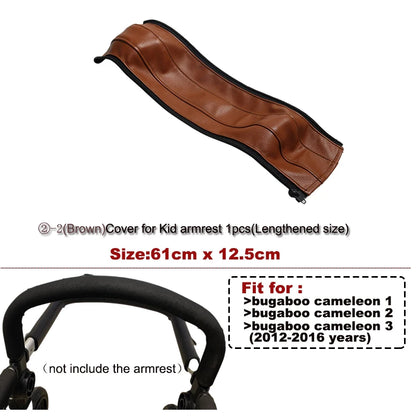 Baby Strollers Handle Cover For Bugaboo Cameleon 1 2 3 Plus Pram Accessories Pu Protective Case Armrest Covers Customization