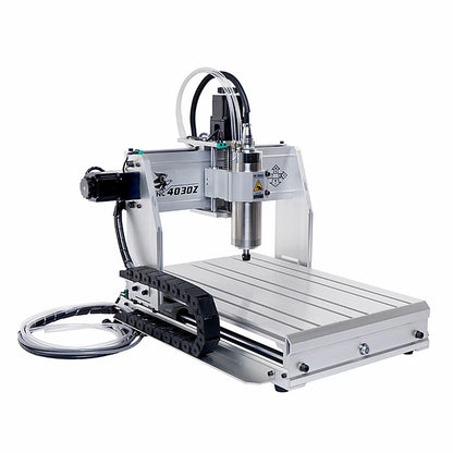 Mini Lathe CNC Router 4030 Engraving Milling Drilling Machine 4 Axis Metal Engraver  Water-cooled Spindle 800W 1500W 400X300MM
