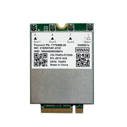 For Foxconn DW5821e T77W968 LTE Cat16 M.2 4G Module for Dell Latitude 7400 7400 2-in-1 5424 5420 Rugged 7424 Rugged Extreme
