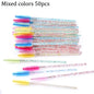 50pcs Eyelash Extension Disposable Eyelash Brush Mascara Stick Applicator Propeller Eye Lashes Makeup Brush Set Makeup Tools