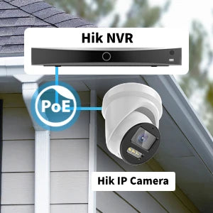 DS-7604NXI-K1/4P Hik Original AcuSense 4CH PoE 4K NVR 12MP Human/Vehicle Detection Plug Play H.265+ /VGA 40 Mbps Incoming
