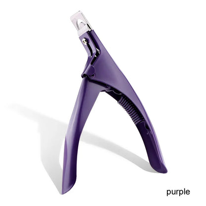 Professional Fake Nail Cutter Nail Cipper Tips Cutter U Type Acrylic Fake Nail Edge Trimmer Stainless Steel Nail Manicure Tools