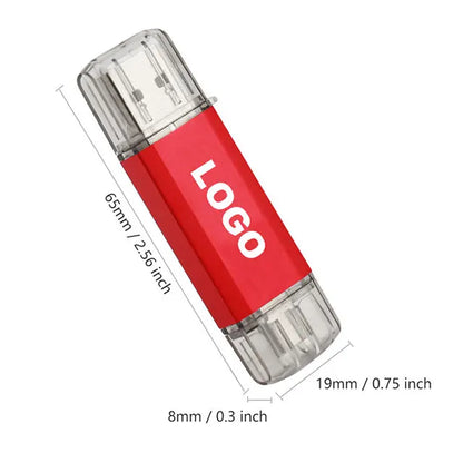 Bulk Cheap USB Flash Drive 64GB 32GB 3.0 2.0 OTG Pen Drive 16GB 8GB 128GB Memory Stick Type-c Pendrive for Iphone 17 16 15