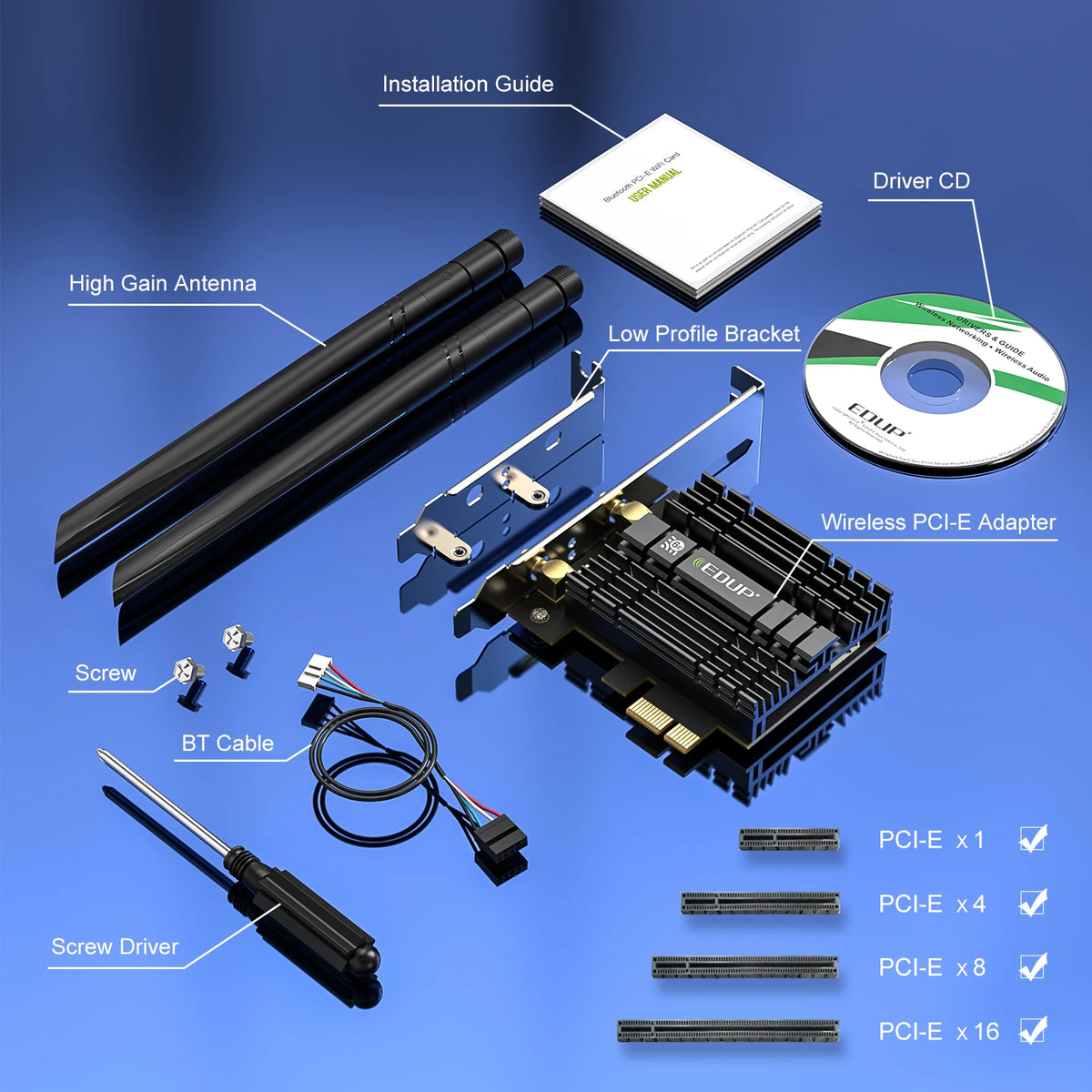 5400Mbps Trip Band 2.4G/5G/6G 802.11AX WIFI 6E In-tel AX210NGW AX200 BT 5.2 Wireless Adapter PCIE PCI Express AX210 Network Card