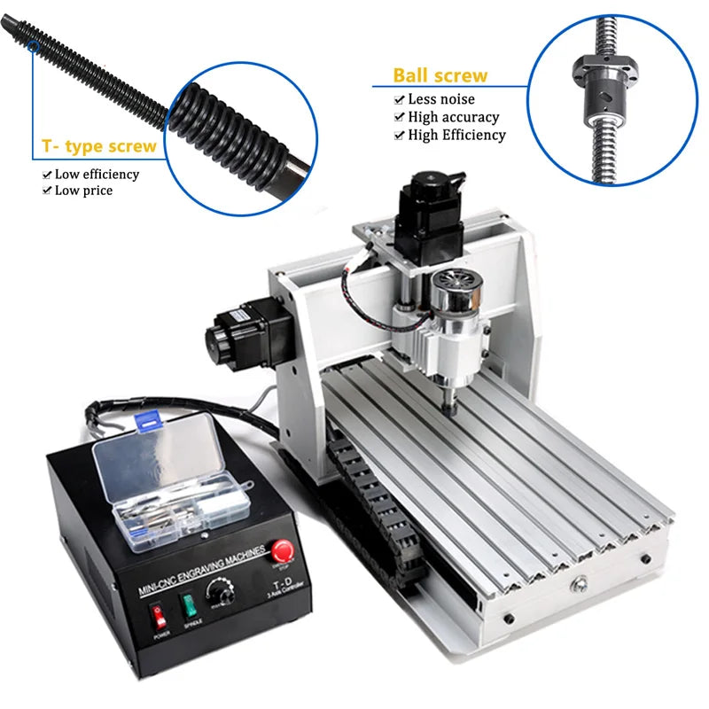 3 Axis LTP Port 230w Spindle Motor mach3 Control 3020 Mini CNC Router Engraving Milling Machine for PVB Wood