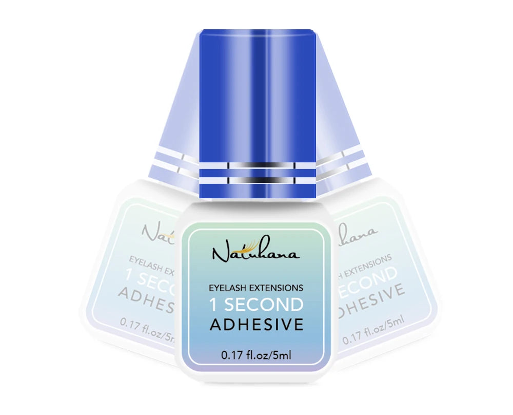 NATUHANA 3pc/lot Eyelash Glue Waterproof Lashes Extensions Adhesive Fast Drying Long Lasting Eye Glue Makeup Tools