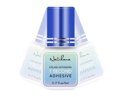 NATUHANA 3pc/lot Eyelash Glue Waterproof Lashes Extensions Adhesive Fast Drying Long Lasting Eye Glue Makeup Tools