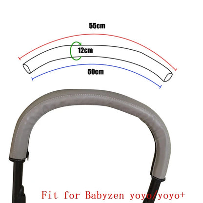 Stroller Handle Cover Case Fit for Babyzen Yoyo 2 /Yoyo +/Yoyo Stroller Bumper Bar Cover Armrest Protective PU Case Accessories