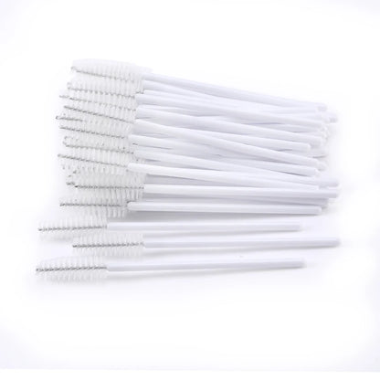 50pcs Eyelash Extension Disposable Eyelash Brush Mascara Stick Applicator Propeller Eye Lashes Makeup Brush Set Makeup Tools