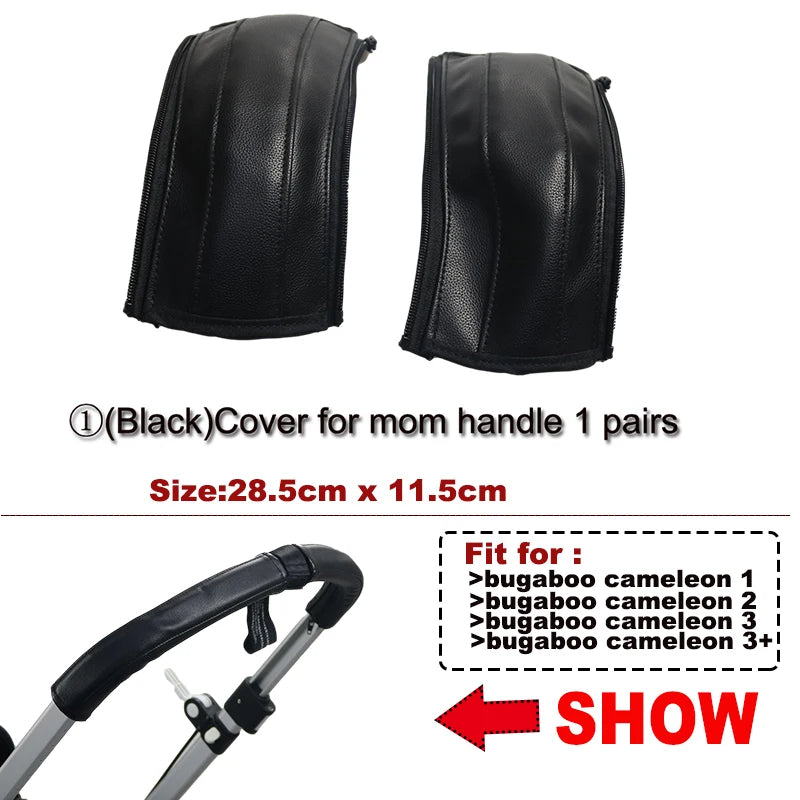 Baby Strollers Handle Cover For Bugaboo Cameleon 1 2 3 Plus Pram Accessories Pu Protective Case Armrest Covers Customization