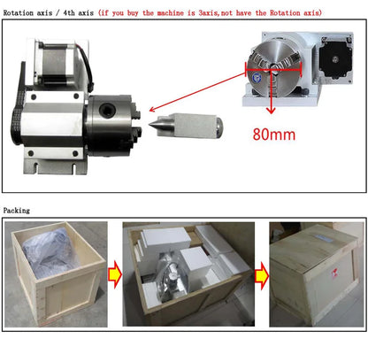 CNC Router 6040 2.2kW 3 Axis / 4 Axis USB Engraver with Water tank LY Engraving and Milling Machine 600*400mm