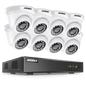 ANNKE 5MP 8CH  Digital Video Recorder DVR AI Analog CCTV Camera System with 2MP  TVI IR IP66 Turret Cameras