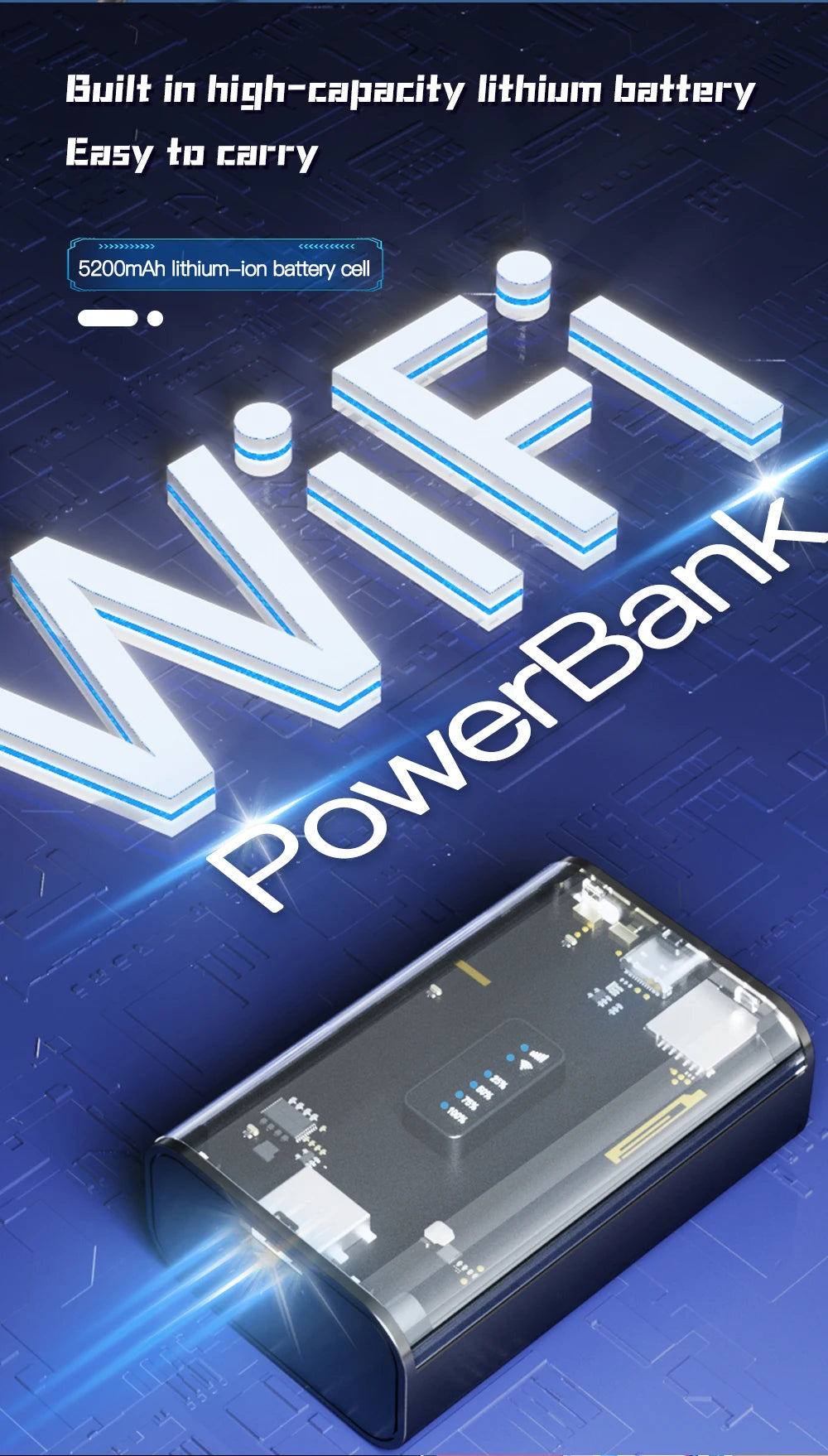 Pocket Mini LTE 3G 4G Wifi Router with Power Bank
