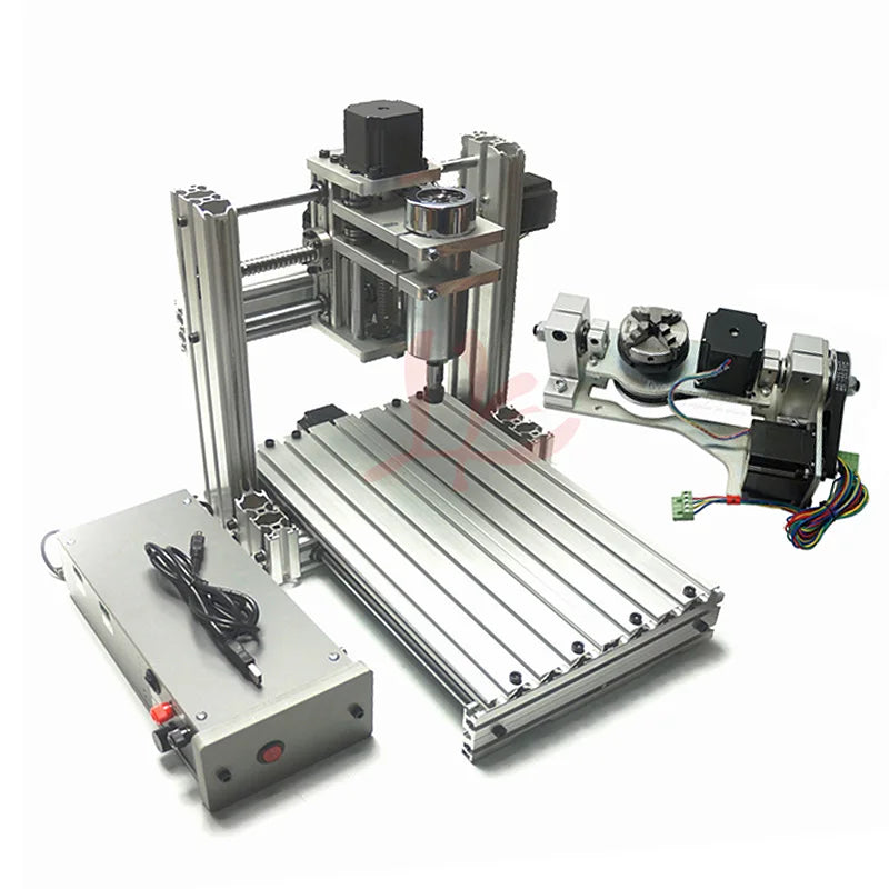 DIY Cnc 3060 3040 3020 4020 6020 5axis 4axis 3axis Wood Engraving Machine 400w Usb Milling Lathe Metal Router Aluminum Frame Kit