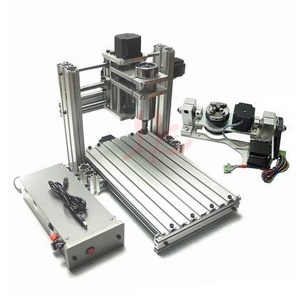 DIY Cnc 3060 3040 3020 4020 6020 5axis 4axis 3axis Wood Engraving Machine 400w Usb Milling Lathe Metal Router Aluminum Frame Kit