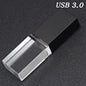 JASTER Pendriver for Wedding Gift  3D Laser logo Cle Usb Memory Stick 32gb 16gb  8gb Crystal Usb Flash Drives U Disk