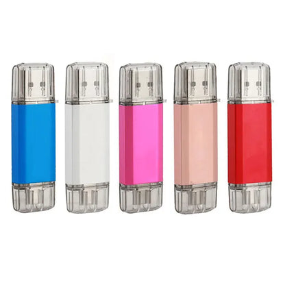 Bulk Cheap USB Flash Drive 64GB 32GB 3.0 2.0 OTG Pen Drive 16GB 8GB 128GB Memory Stick Type-c Pendrive for Iphone 17 16 15