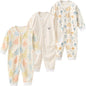 3PCS Baby Girl Clothes Set Cotton Newborn Unisex Baby Boy Clothes Cartoon Active Pajamas One-Pieces Print Autumn Ropa Bebe