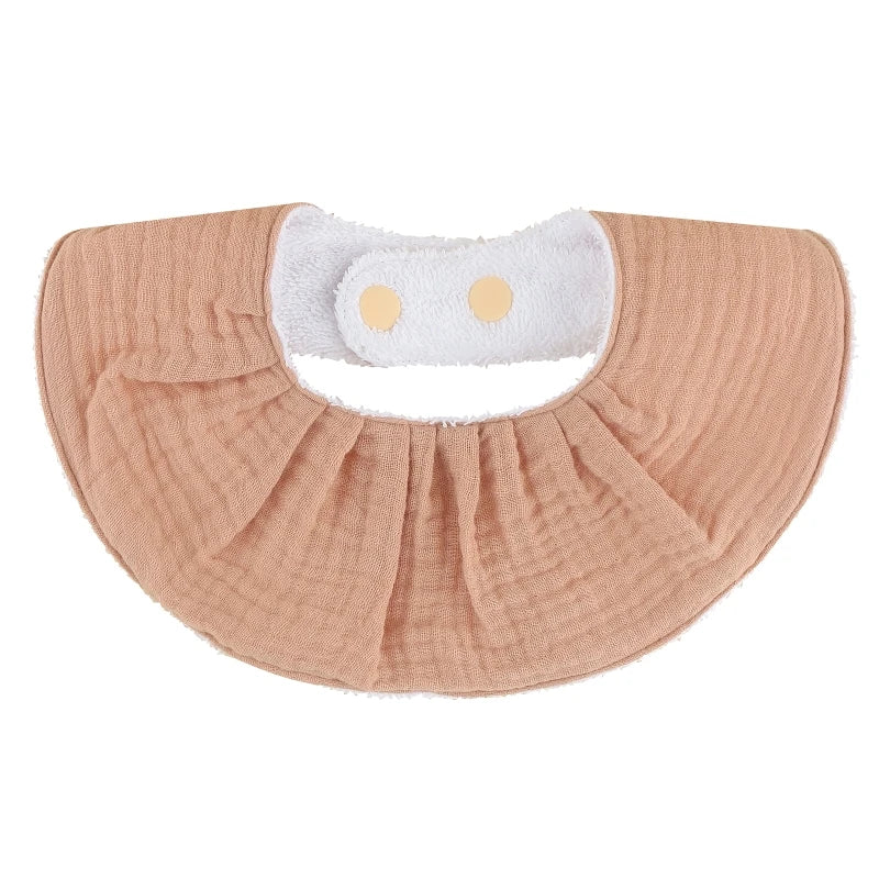 Cotton Gause Baby Bibs Solid Color Absorbent Baby Tassel Bib Newborn Burp Cloths Bandana Scarf for Kids Baby Girls Feeding Item