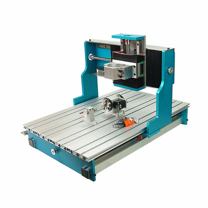 Linear Guideway Engraving Machine Kit NEW 6040 CNC Router Aluminium Metal Frame with Rotary Axis Nema23 Motor