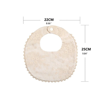 Cotton Gause Baby Bibs Solid Color Absorbent Baby Tassel Bib Newborn Burp Cloths Bandana Scarf for Kids Baby Girls Feeding Item