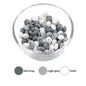 LOFCA 50pcs 12mm Silicone Lentil Beads Baby Teething Beads BPA-Free Food Grade Making Baby Oral Care Pacifier Chain  Accessorise