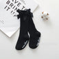 New Girls Stockings Toddler Knee High Bubble Mouth Stockings Baby Bowknot Cotton Nonslip Toddler Stocks Lace Stocking For Girl