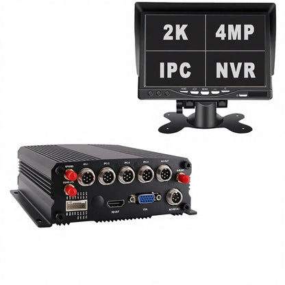 JOINLGO H.264/H.265 4G LTE GPS WiFi NVR 2K 4MP IP Waterproof Camera System Bus/Truck Fleet Management PC/APP Remote Real-time