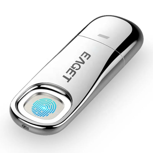 EAGET USB Flash Drive 32GB 64GB 128GB Pen Drive Fingerprint Encryption Pendrive USB Flash Disk  Memory Stick Storage for Laptop