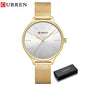 CURREN Hot Fashion Simple Style New Ladies Bracelet Watches Women Dress Wristwatch Quartz Female Clock Gifts relogios feminino