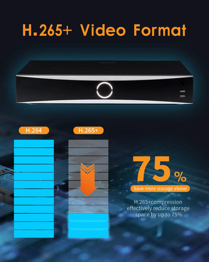 DS-7732NI-M4/16P Hik Original 32CH NVR H.265+ 8K 32MP Support 16 PoE Ports Network Video Recorder 320Mbps Incoming US Stock