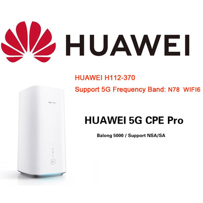 Unlocked Original Global Version 5G CPE PRO H112-370 H112-372 Wifi Router Hotspot N41/N77/N78/N79 Double Band