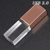 JASTER Pendriver for Wedding Gift  3D Laser logo Cle Usb Memory Stick 32gb 16gb  8gb Crystal Usb Flash Drives U Disk