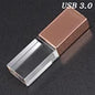 JASTER Pendriver for Wedding Gift  3D Laser logo Cle Usb Memory Stick 32gb 16gb  8gb Crystal Usb Flash Drives U Disk