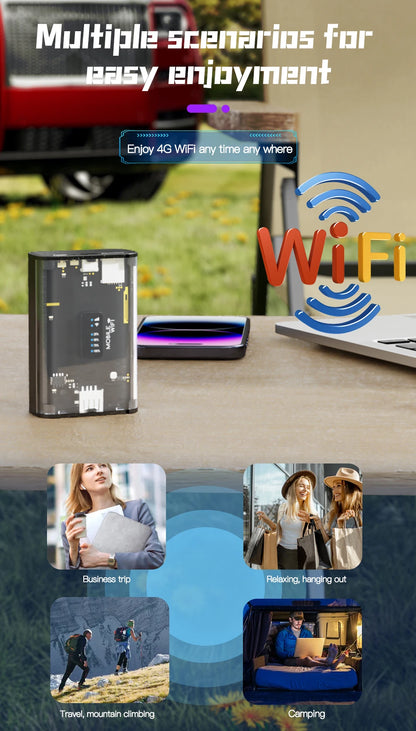 Pocket Mini LTE 3G 4G Wifi Router with Power Bank
