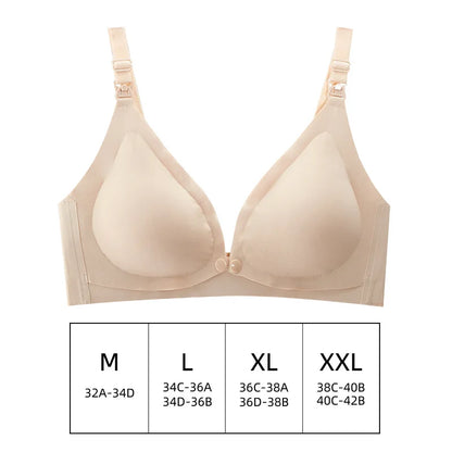 Comfortable Seamless Breast Feeding Bra Wire Free Nursing Bra Front Opening Maternity Special Breastfeeding Underwear Breathable