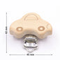 5PCS Wooden Rabbit Pacifier Clip Baby Accessories Wooden Animal Pacifier Metal Holder Elephant Pacifier Wooden Baby Teeth