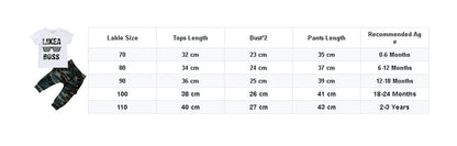 Newborn Baby Boys Clothes Toddler Kids Short Sleeve Letter T-shirt Camo Pants 2Pcs Outfits Set Baby's Clothing