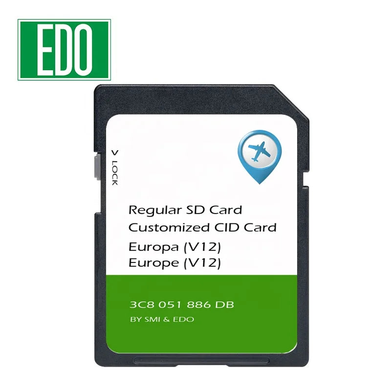 8GB CID SD Card for Navigation RNS310 CID SD Card Navi AS Europa West 2020/2021 Blank Card Support Changeable CID