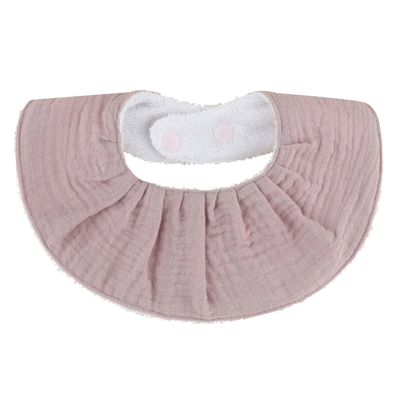 Cotton Gause Baby Bibs Solid Color Absorbent Baby Tassel Bib Newborn Burp Cloths Bandana Scarf for Kids Baby Girls Feeding Item