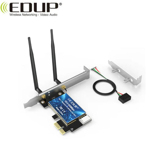EDUP 600Mbps Dual Band PCI-e PCI Express Card BT 4.0 Network Wlan WiFi Adapter