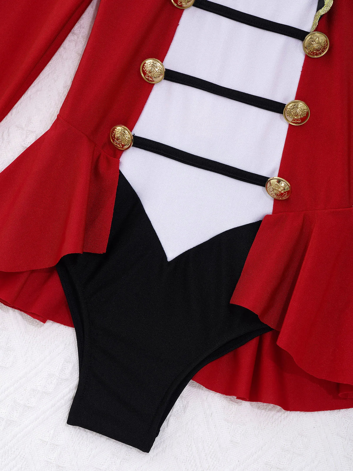 Childrens Showman Bodysuit Tassel Leotard Circus Ringmaster Cosplay Costumes Kids Girls Carnival Party Performance Jumpsuit