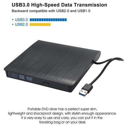 External Cd Dvd Drive Portable Optical Superdrive Burner Player Writer Cd Dvd burner