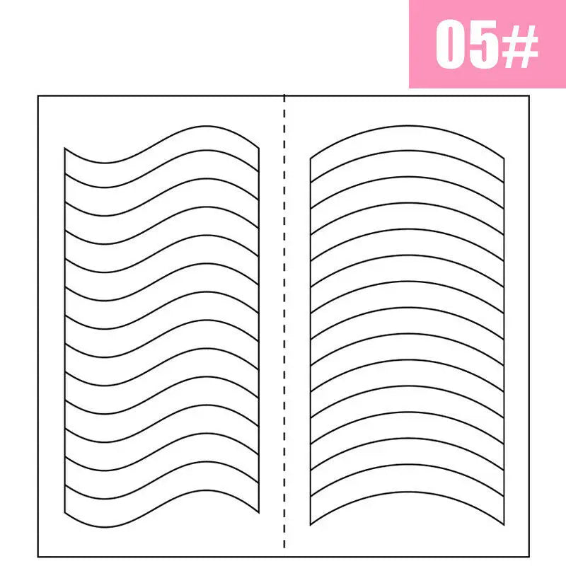 2 Sheets White French Manicure Strip Nail Art Form Fringe Tip Guides Sticker DIY Line Tips Decoration Tool