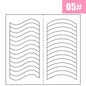 2 Sheets White French Manicure Strip Nail Art Form Fringe Tip Guides Sticker DIY Line Tips Decoration Tool