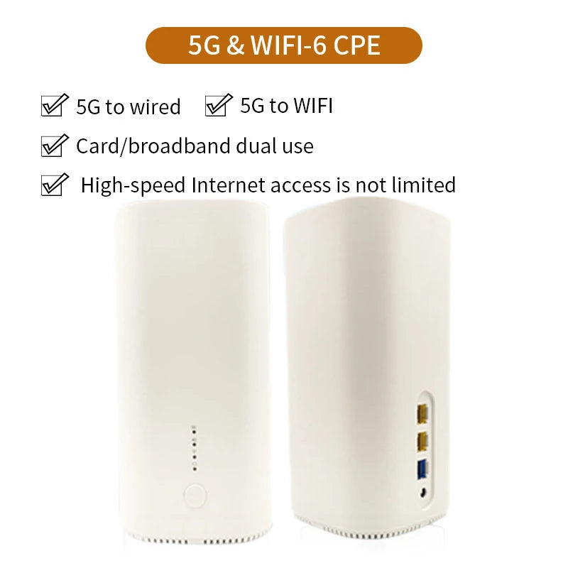 5G CPE LTE WIFI Hotspot Wireless 5G CPE WIFI 6 Router